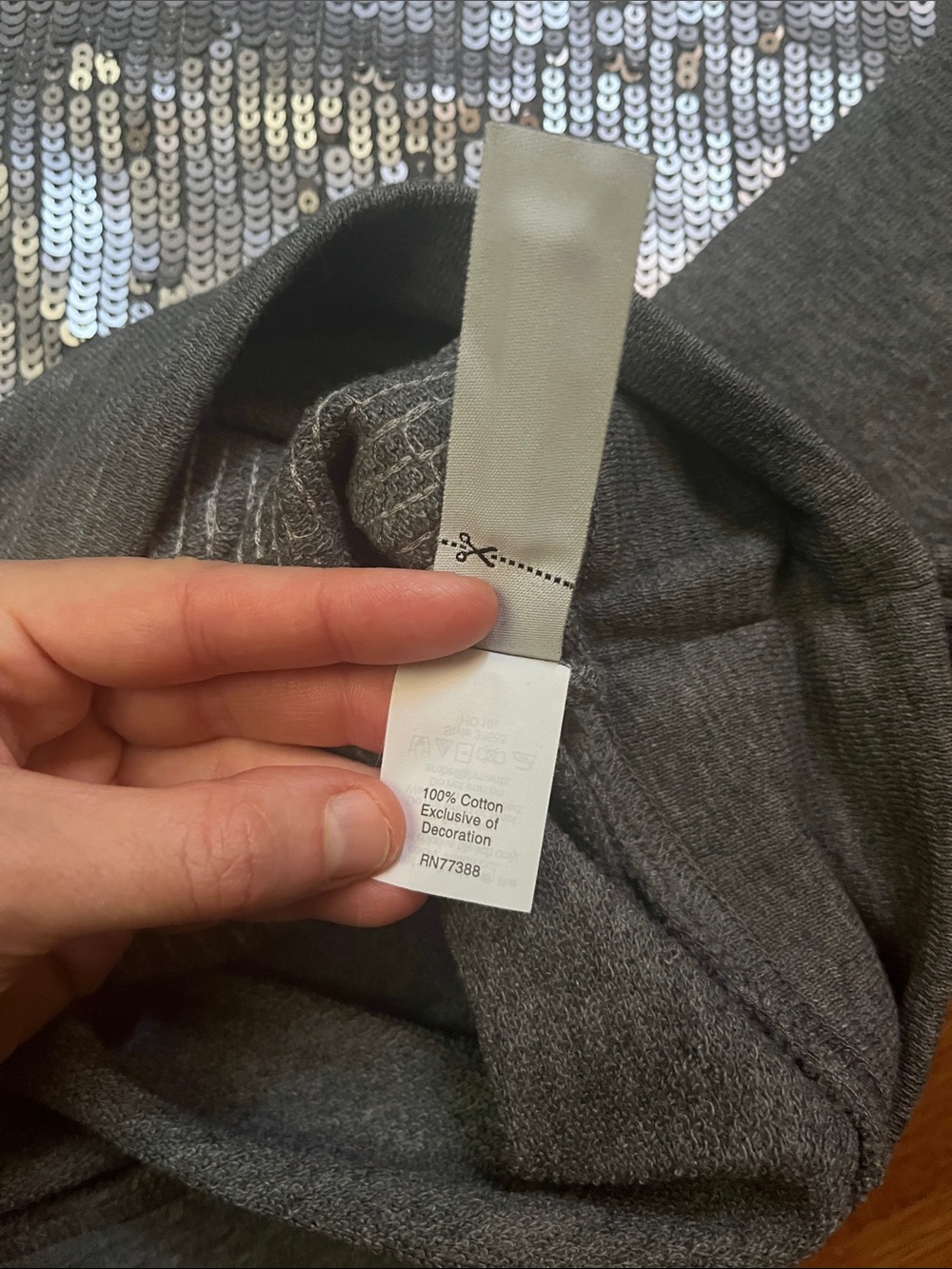 NWOT J. Crew Sequin Sweatshirt - Picture 4 of 6